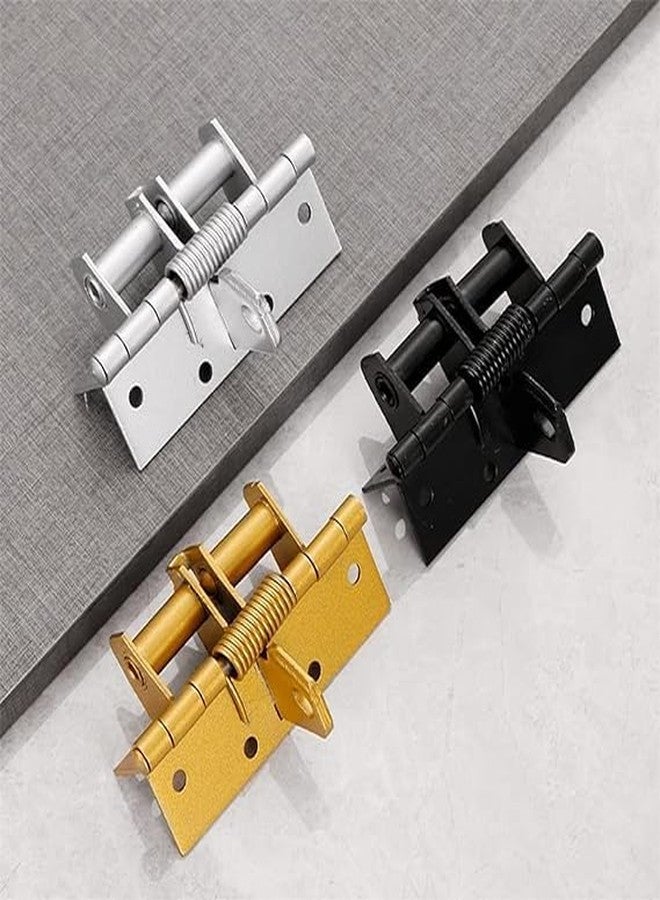 JAMBUVANTI Automatically Door Hinge Lock, Automatic Self-Closing Door Hinges Heavy Duty Spring Door Closer | Door Closer for Gate, Kitchen Cabinets, Closet, Wooden Fences Multicolor (1) - Image 1